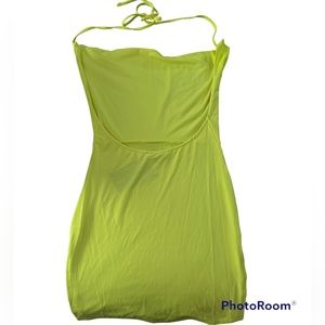 Neon Yellow Mini Dress
